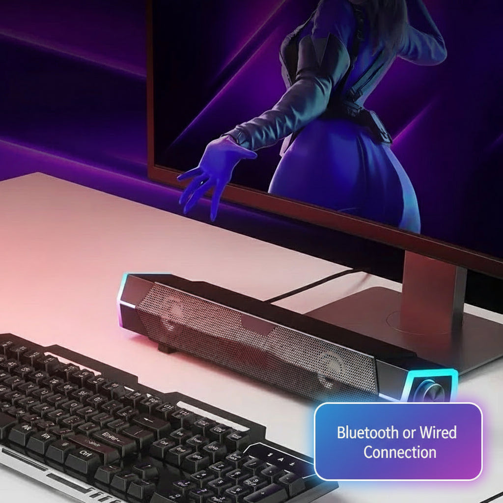 RGB Desktop Speaker | Wireless Bluetooth Speaker for Gaming and Music