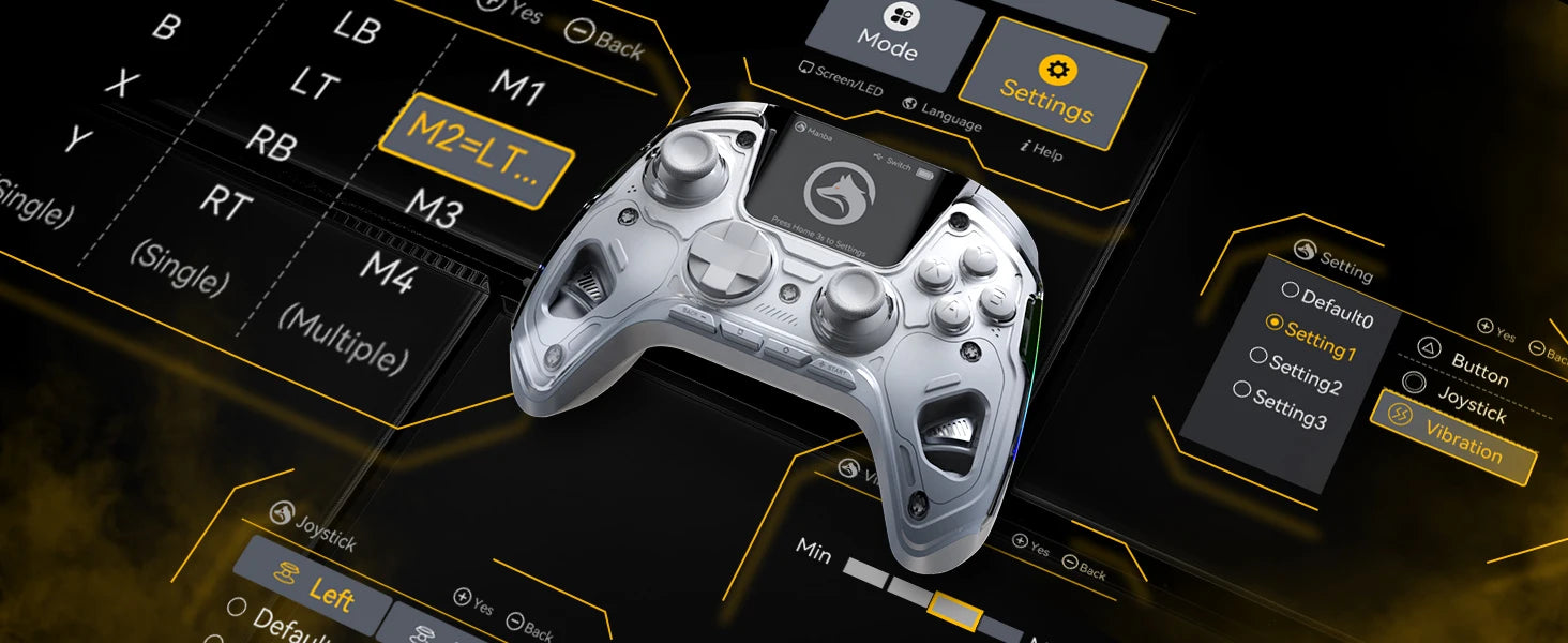 Manba One Pro Controller | Anti-Stick Drift and Touchscreen Gaming Controller
