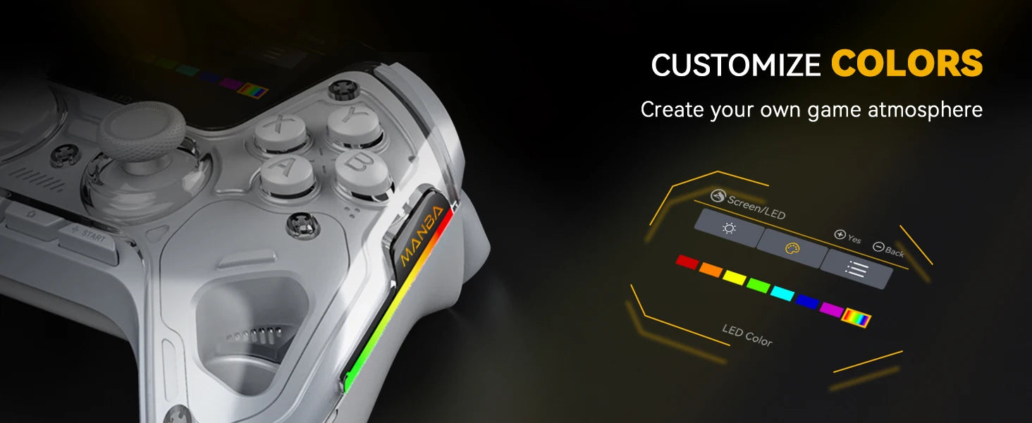 Manba One Pro Controller | Anti-Stick Drift and Touchscreen Gaming Controller