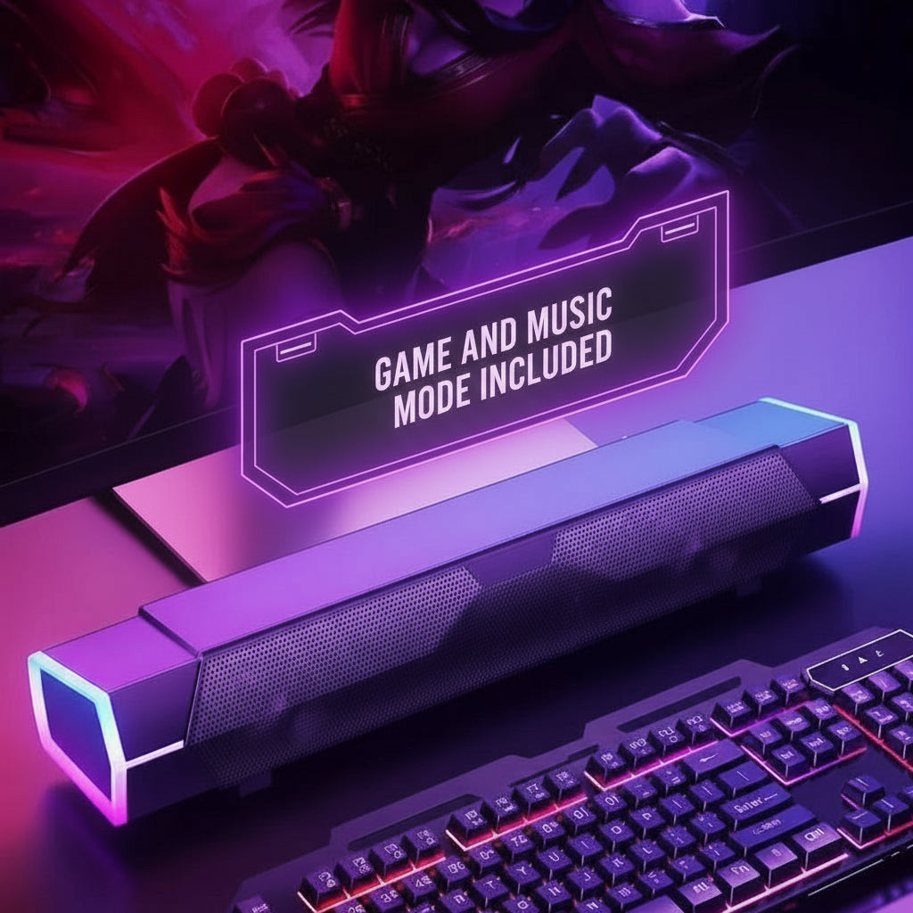 RGB Desktop Speaker | Wireless Bluetooth Speaker for Gaming and Music