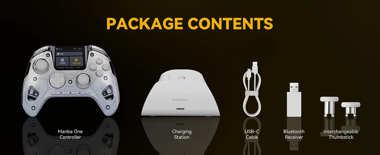 Manba One Pro Controller | Anti-Stick Drift and Touchscreen Gaming Controller