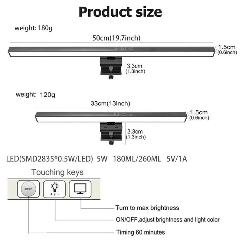 Laptop/Desktop Monitor Light Bar